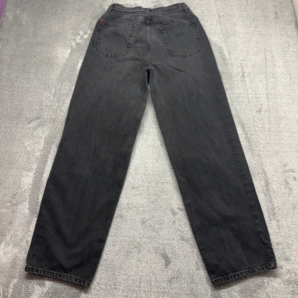 BDG High-Rise Baggy Jeans Women 28 Black Excellent Distressed Ripped Denim - Picture 6 of 13
